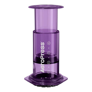 Transparant paarse AeroPress