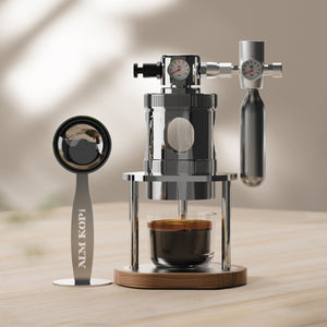 Aleman micro pneumatische espressomachine | Luchtgedreven 58 mm tafelmodel