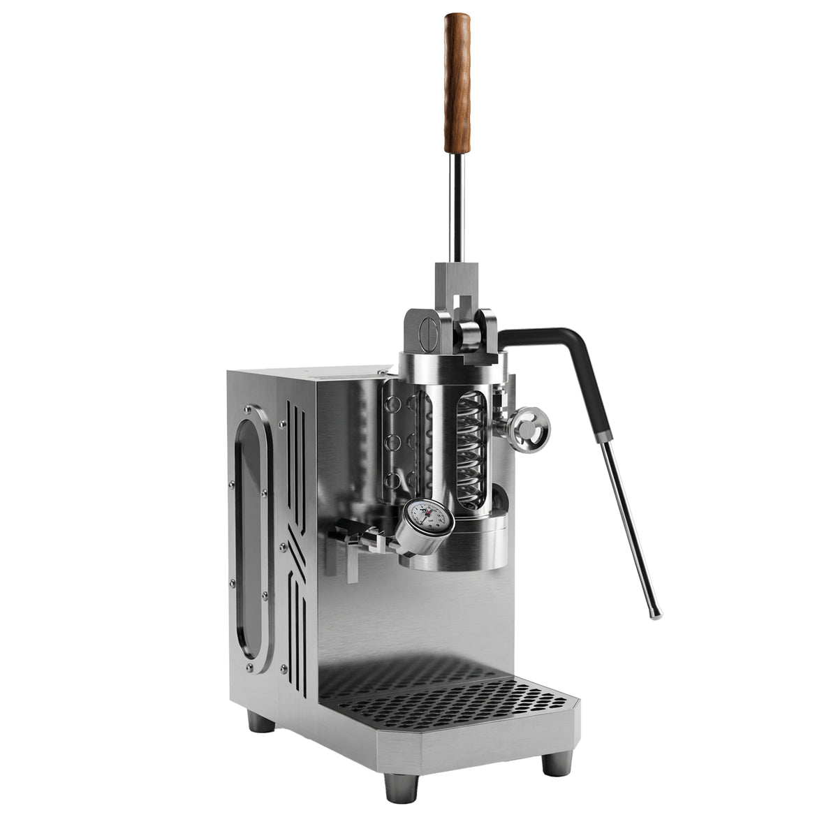 Aleman Gecko wandgemonteerde espressomachine met handmatige hendel | Zero-Footprint 58 mm zetgroep