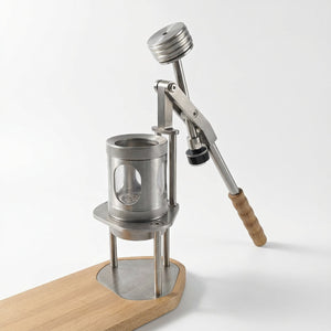 Aleman draagbare handpomp espressomachine | Controleer de druk zoals jij wilt.
