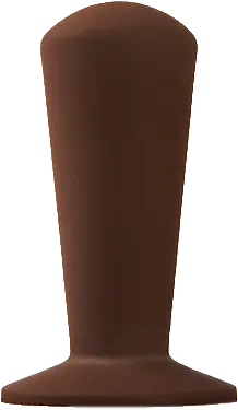Luce vervanghandvat in bruin, ergonomisch ontworpen voor espresso- en koffiezetting.