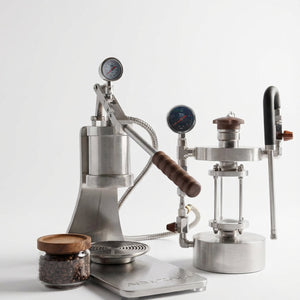 Aleman Sniper espressomachine met handmatige hendel | Precision Tower van roestvrij staal