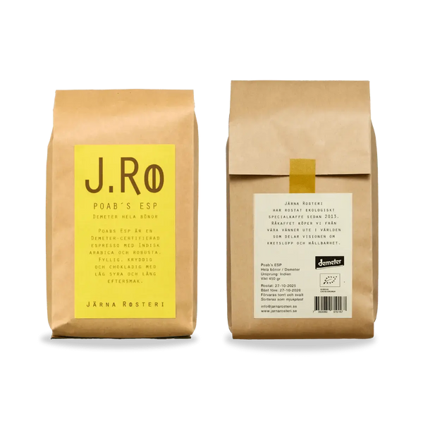 Järna Rosteri Poab’s ESP – Biodynamische Espresso 450 g - Barista en Espresso