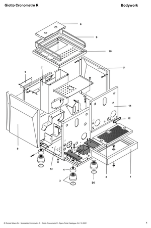 Rocket Sidopanel Giotto Cronometro R - Reservdel OEM nummer: A019906043