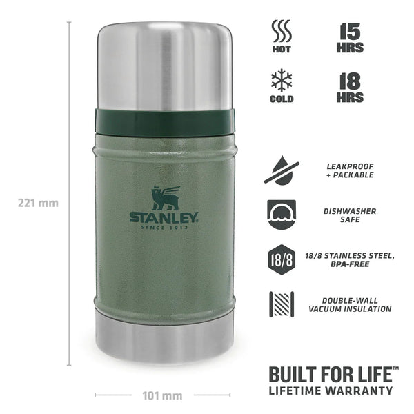 Thermos Food Jar Hammertone Green 0,7L - Barista och Espresso