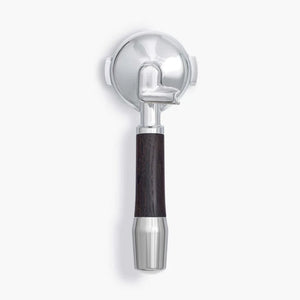 Wood Portafilter 58 mm single spout-Portafilter-Wiedemann Manufuktur-Elegant-Svart ek-Barista och Espresso
